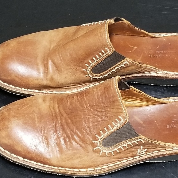 John Varvatos Vintage Brown Leather Shoes main image 4